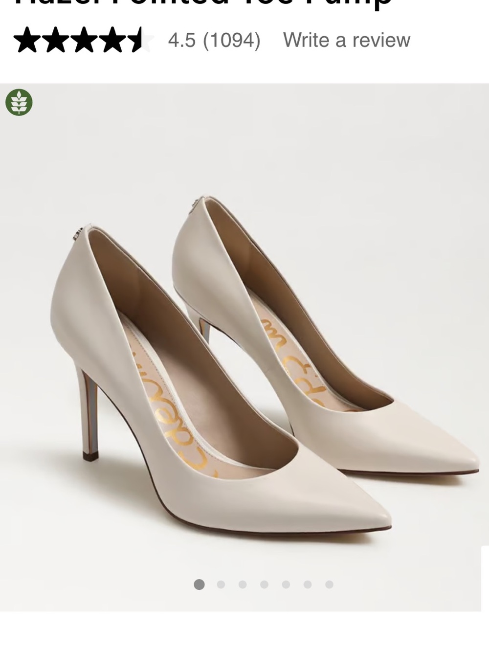 EUC Cream Hazel Pumps | Sam Edelman